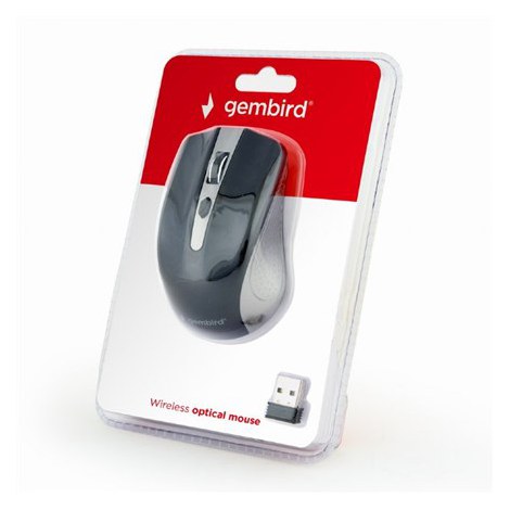 Gembird | 2.4GHz Wireless Optical Mouse | MUSW-4B-04-GB | Optical Mouse | USB | Spacegrey/Black - 3